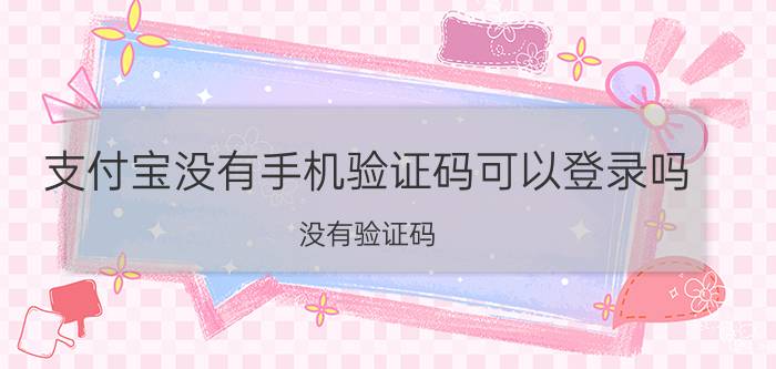 支付宝没有手机验证码可以登录吗 没有验证码,怎么登录手机客户端？